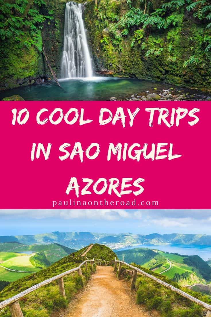 Looking for excursions in Sao Miguel, Azores? A selection of the best day trips from Ponta Delgada to the best attractions in Sao Miguel island, Azores but also to secret Azores sights. What is your favorite day tour from Sao Miguel? #azores #portugal #saomiguel #azorestravel #pontadelgada #portugaltravel #islandlife #hikingtrip #hikingideas #vacationideas