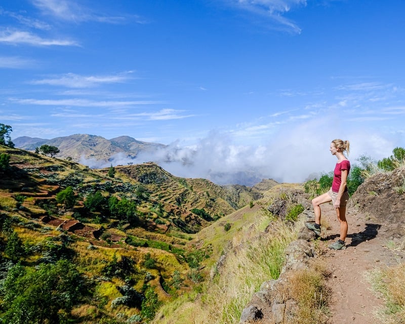 mountains in santo antao view