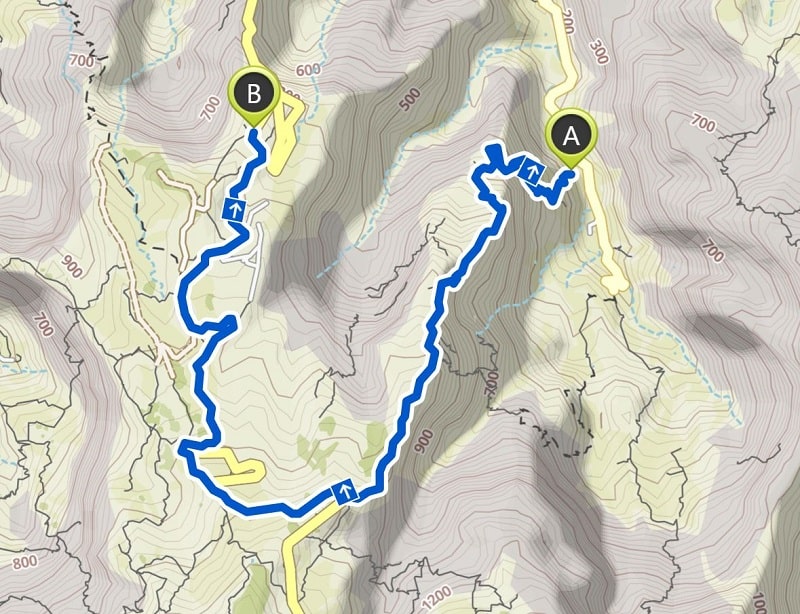 hiking in santo antao map marrador corda