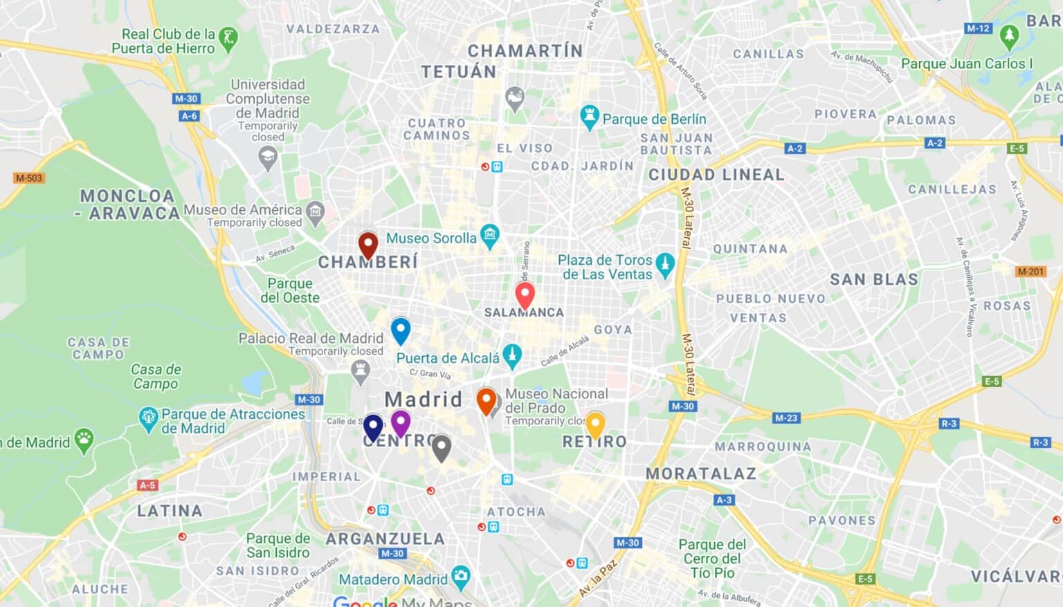 Best Neighborhoods In Madrid Accommodation Map 1536x878 