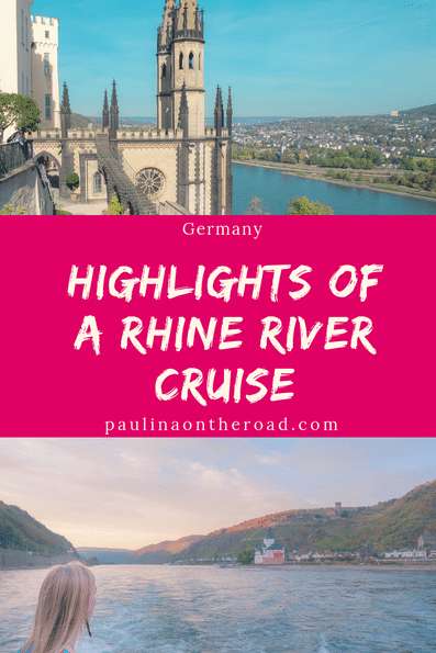 8 Highlights of a Rhine River Cruise: incl. German castles, towns, wine tasting| Discover the most scenic attractions and hikes in Upper Middle Rhine with this Travel Guide + Map. #rhineriver #rivercruise #rhinecastle #germany #rivercruise