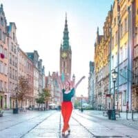 the best self-guided free walking tour of gdansk poland, walking the streets of gdansk