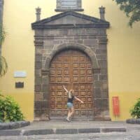 places to go in tenerife north, dancing outside large wooden door