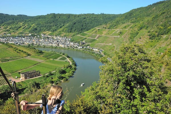Add hiking Calmont Klettersteig Trail to your Mosel Valley itinerary, view from Calmont Klettersteig trail