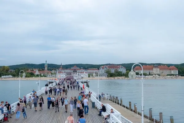 best day trips from gdansk, poland, walking along sopot pier