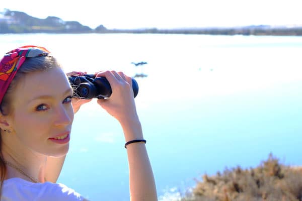 faro winter activities, birdwatching over a lake