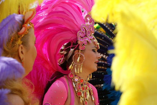 best things to do in trinidad and tobago, brightly dressed carnival dancer
