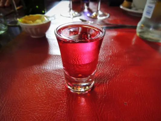 what to drink in liege, shot of red peket