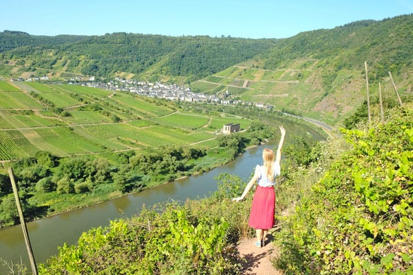 Things to do in Mosel Valley, Germany, view from Calmont Klettersteig