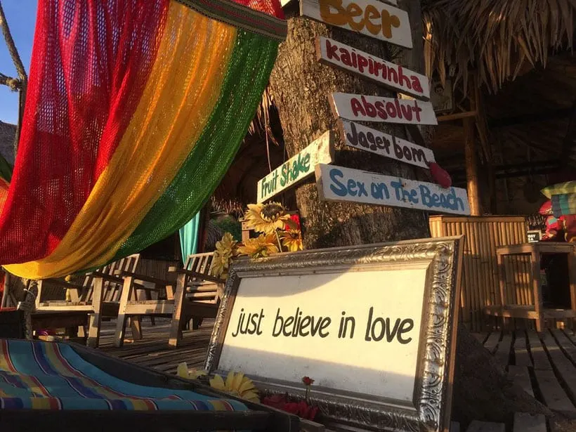 picture from a yoga retreat in wisconsin with a sign