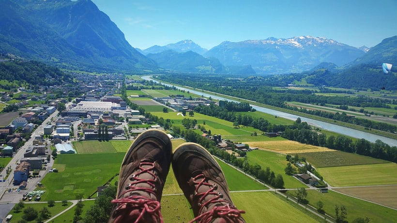 What to do in Liechtenstein and where to stay, aerial view of the countryside