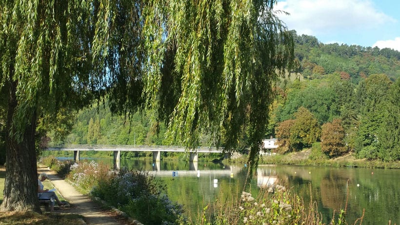 luxembourg, echternach, bike, bici, vuelta, ciclismo, cycling, route, panorama, luxemburgo, city, country side, river, outdoor