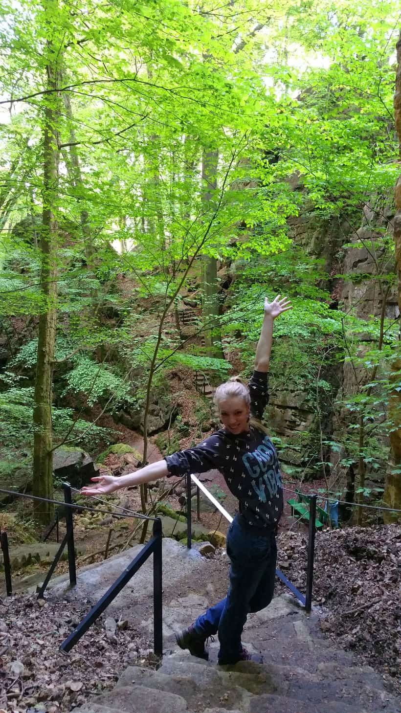 Hacer senderismo en Echternach, Luxemburgo