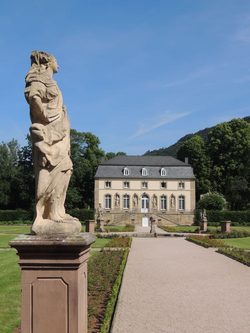 view on orangerie building in echternach luxembourg