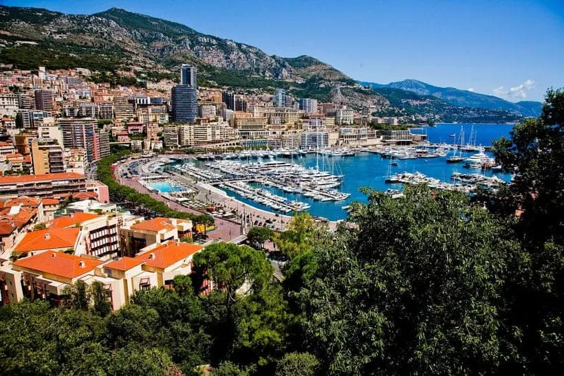 monte carlo marina view from the top