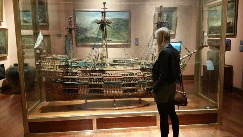 best alternative things to do in madrid spain, admiring a model ship at the naval museum