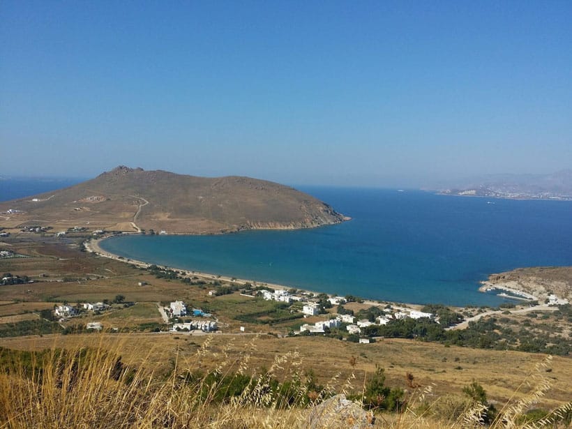top fun activities in paros, view overlooking the sea and countryside