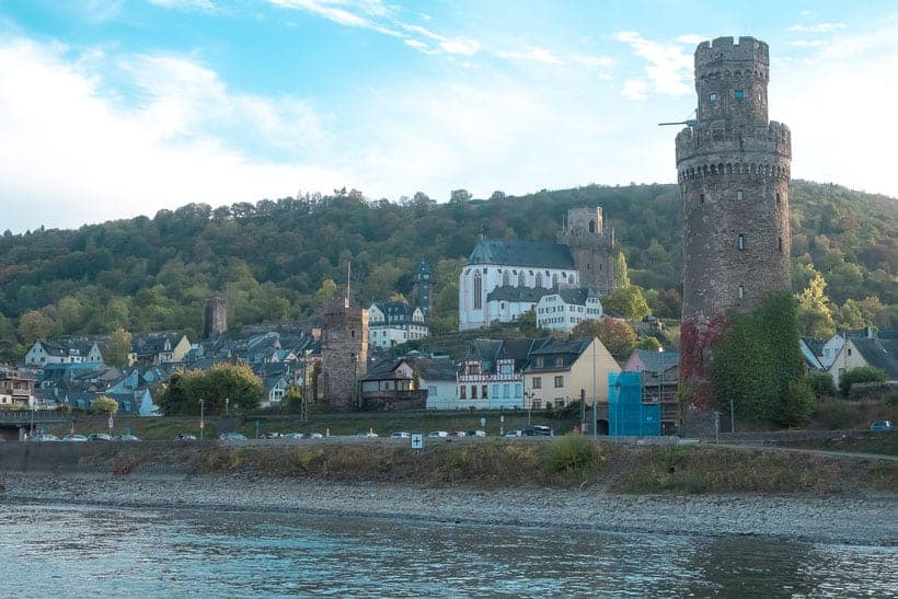 Rhine Towns in the Rhine River Valley, Germany, castles along Rhine River 