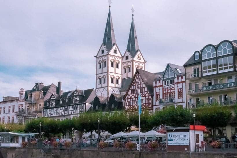 Top Things To Do in the Romantic Rhine Valley, Germany, view of Boppard one of the best towns to stay on the rhine river