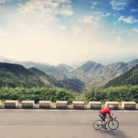 discover tenerife by bicycle, cyclist on his bike in tenerife, adventure, sport