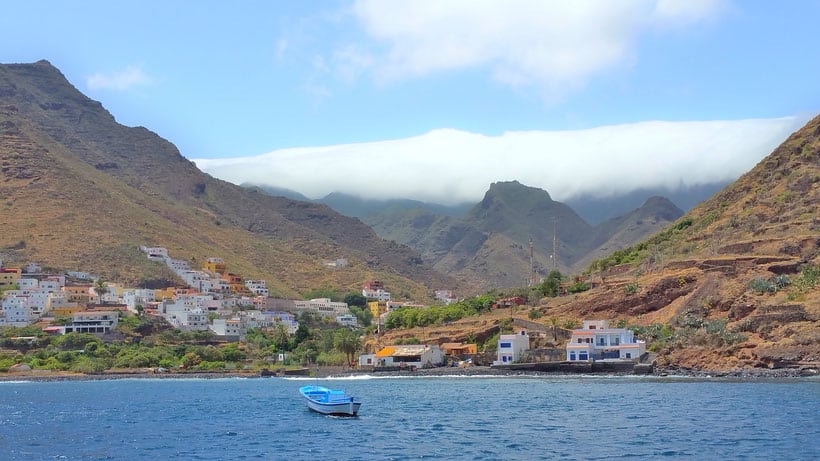 north tenerife outdoor activities, view of mountains from the water