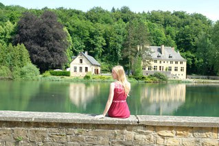 belgium weekend break, sitting along the river in ardennes