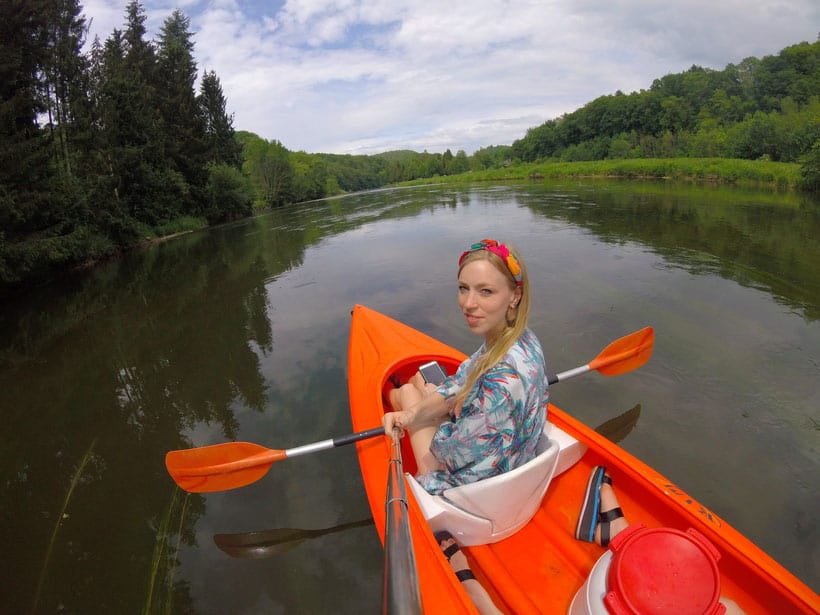 short break in ardennes belgium, kayaking down semois river
