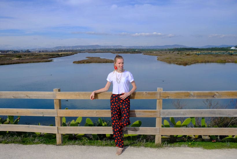 hiking in Algarve Portugal, walking along Ria Formosa