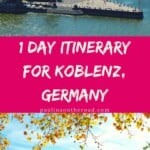 Fancy a city trip to a less known German town? Then you'll love Koblenz and all its attractions. Read in this itinerary about where to stay in Koblenz and what to see in Koblenz including its castle, rhine cruises and restaurant suggestions. Discover a new German city on the Rhine together and let's explore the best things to do in Koblenz, a pretty Rhine town. #koblenz #germany #whattodoinkoblenz #germantravel #visitgermany #rhinevallez #rhinecruise #rivercruise #koblenzcastle #jesuitenplatz