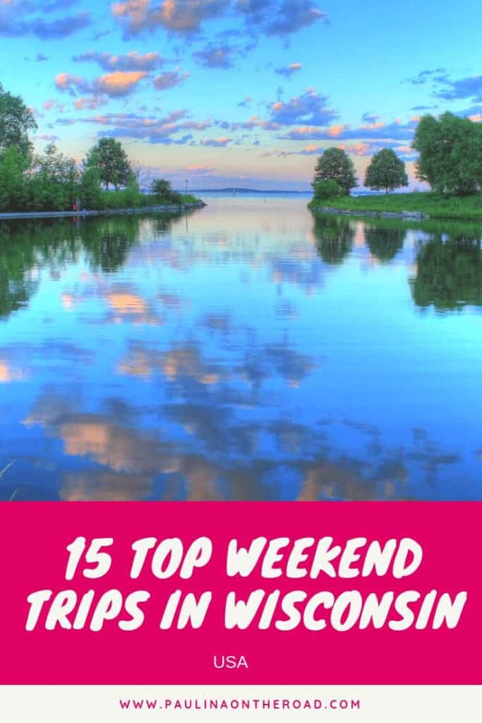 Discover the Best Weekend Trips in Wisconsin. Including day trips from Milwaukee and Madison. Read on where to go on a weekend getaway in Wisconsin for hiking, lake cabins, outdoor fun. But also lovely city trips and lake side trips to Wisconsin Dells. Find information on where to stay and where to eat during your weekend excursion in Wisconsin