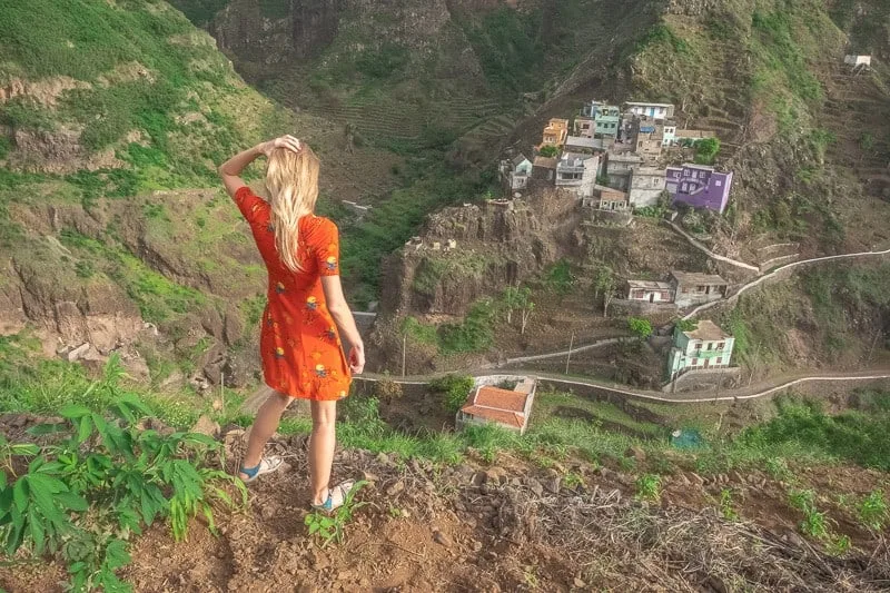 randonnée a santo antao, avec vue sur fointainhas