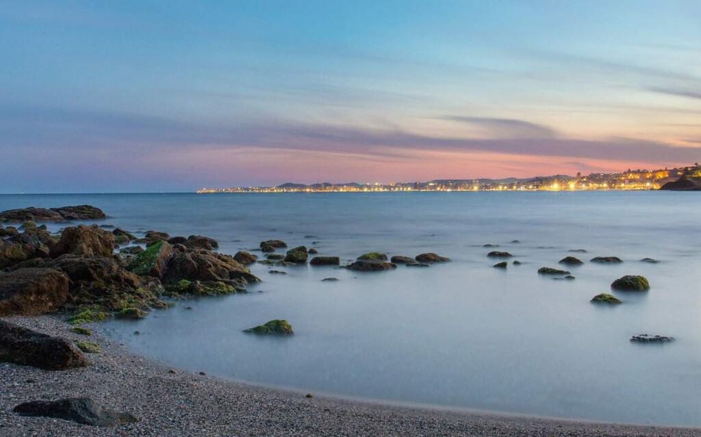 awesome day excursions from malaga, sunset view over fuengirola beach