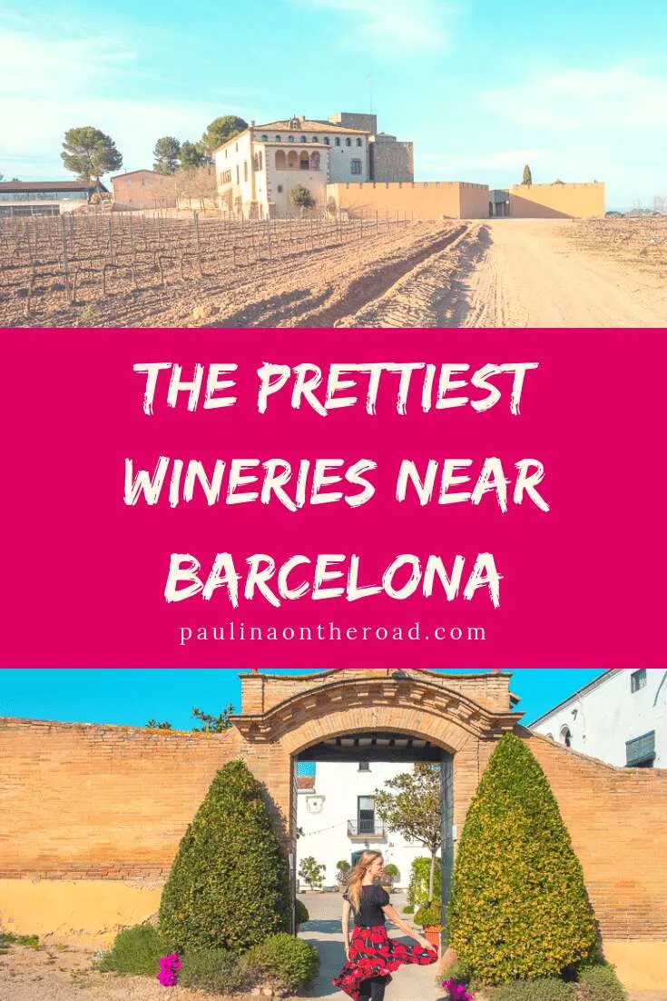 Let's go on a Day Trip from Barcelona and visit the best wineries near Barcelona. A wine tour from Barcelona is the best way to learn about wine and cava wine making. #barcelonadaytrips #winetourbarcelona #cavawine