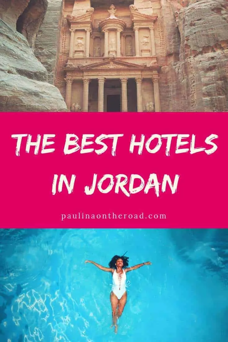 With this Guide on Where To Stay in Jordan you'll find the best hotels in Jordan according to your travel plans. Whether you're planning for beach holidays, spa resorts at Dead Sea, or diving in Aqaba. Find accommodation in Petra and luxury camps in Wadi Rum. #jordan #middleeast #wheretostay #besthotels