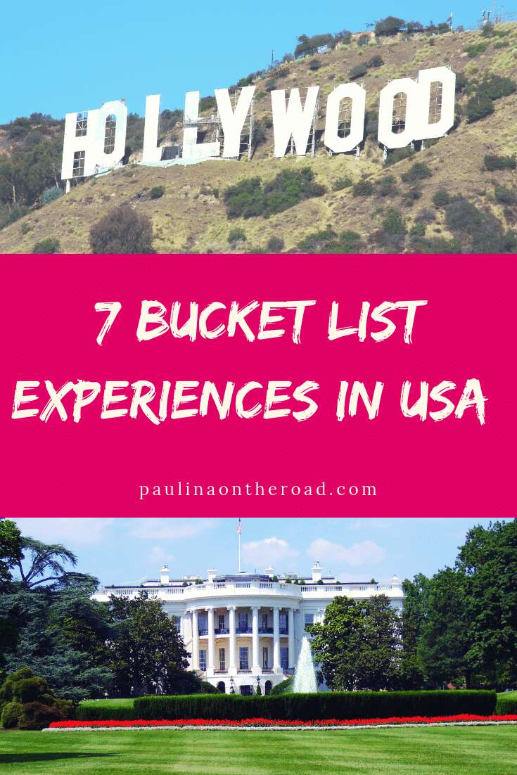 Discover the top US Bucket List Experiences in the US. There are a few things you cannot miss when traveling to the United States. How many things have you seen on this list? #usa #usatravel #bucketlist #travel