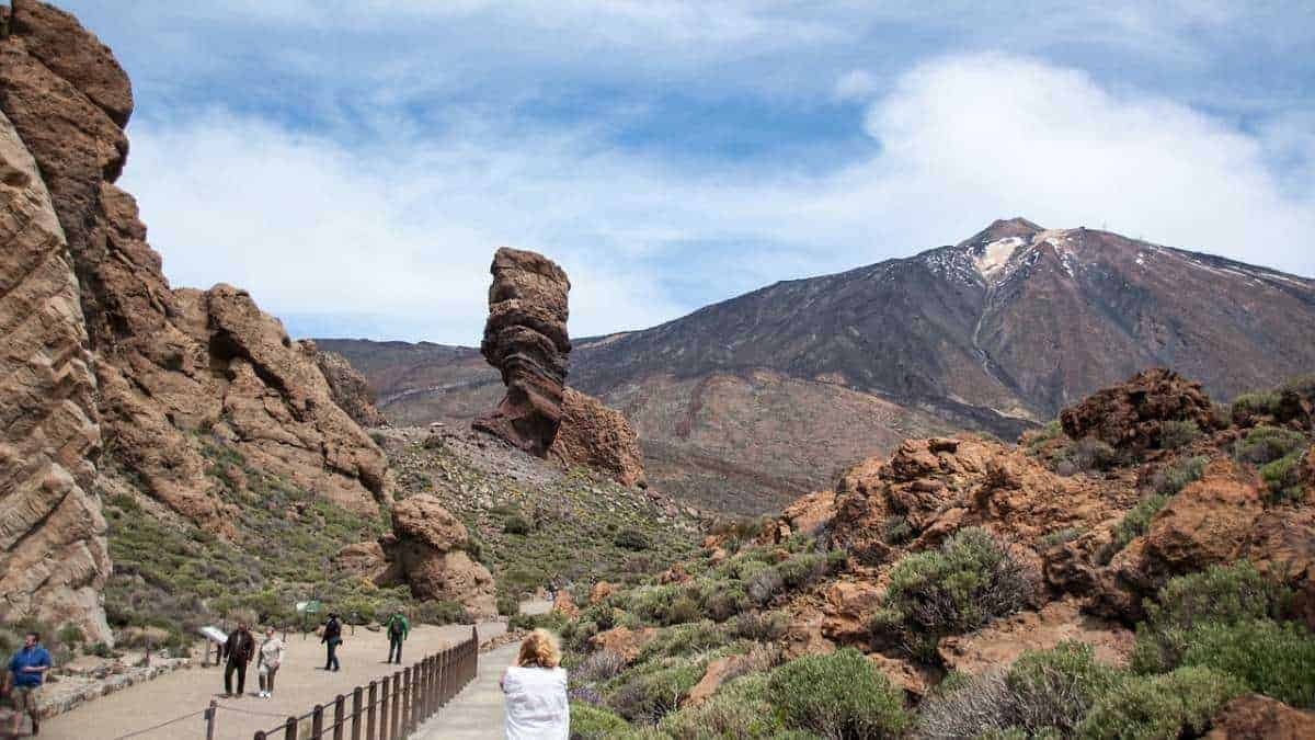 Unique Mount Teide trips and excursions, large rock formations with a view of Mount Teide