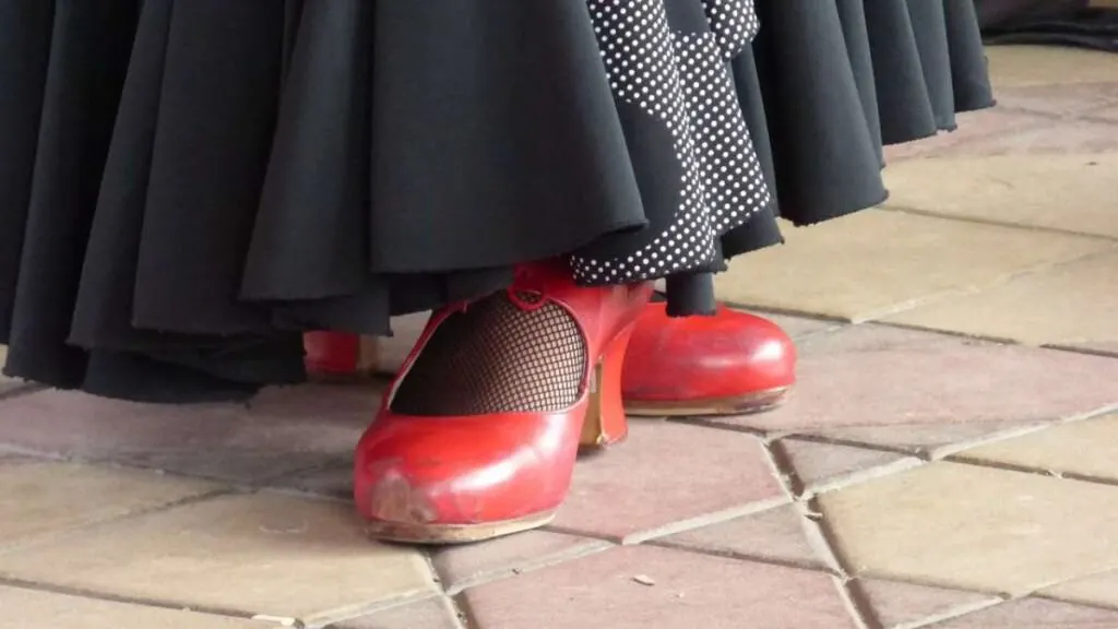 a closeup of flamenco shoes, cadiz things to do, best beaches in cadiz, andalusia, andalucia, marbella, malaga, food, hotels, flamenco