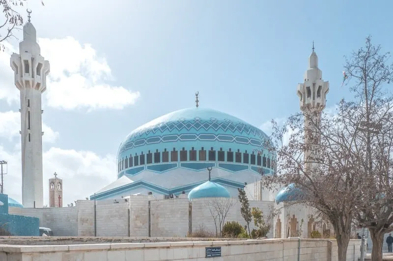 top tourist attractions in amman jordan, view of the king abdullah mosque