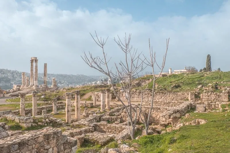 roman ruins in amman, jordan