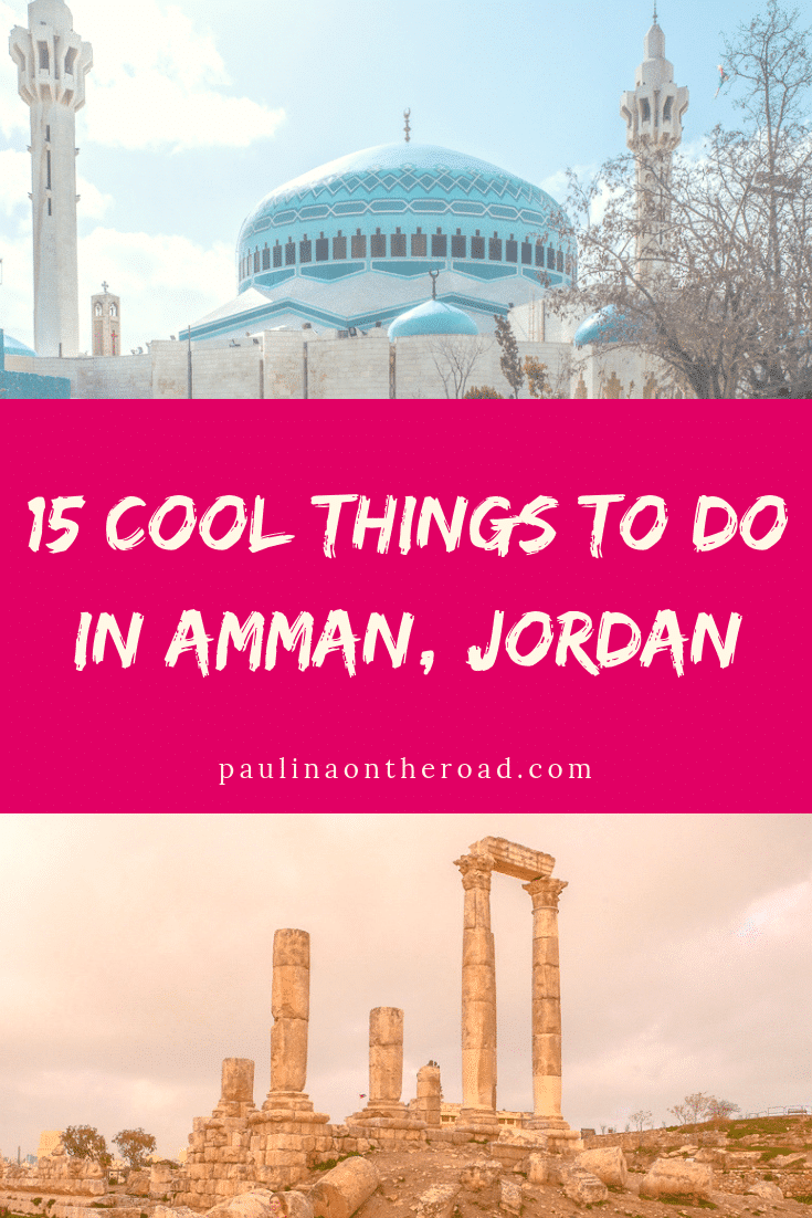 Discover the coolest things to do in Amman, Jordan. This in-depth guide includes where to eat in Amman, where to stay and attractions in Amman downtown. All the things to see can be included in a walking tour. Read on to find out where to have the best falafel and best hummus in Jordan. #jordan #amman #middleeast
