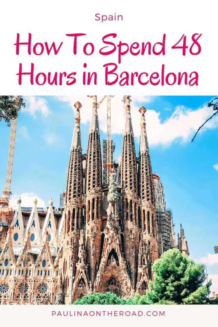 Do you have 48 Hours in Barcelona? This Barcelona Travel Guide will provide you the information on the things to see in Barcelona in 48 hours In Barcelona, Spain incl. Sagrada Familia, Gaudi Architecture and Tapas. #spain #barcelona #gaudiarchitecture