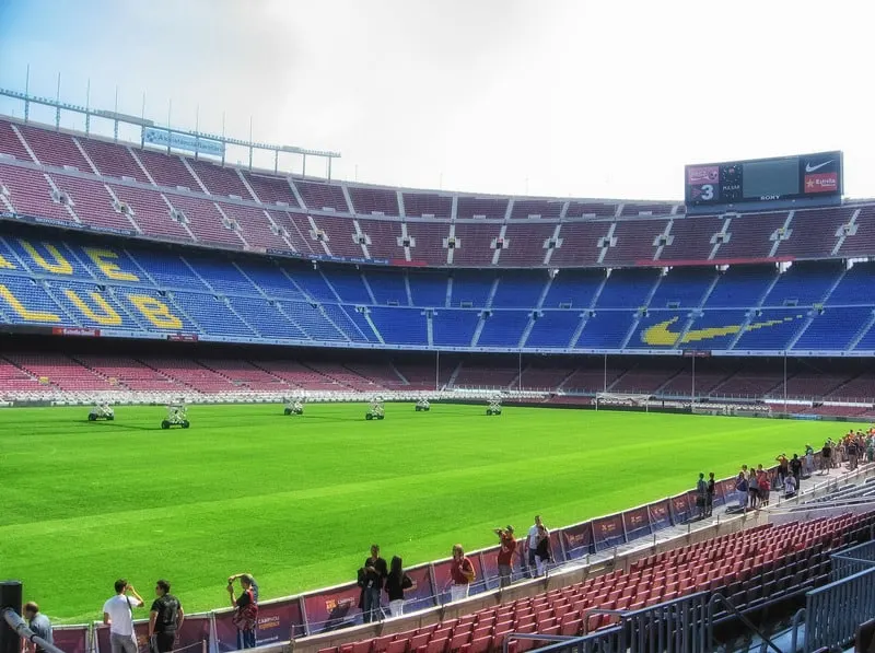 View of Camp Nou, the stadium, barcelona