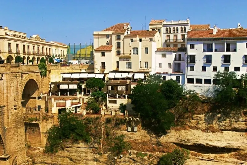 unique places in spain, most beautiful places to live in spain, ronda bridge in spain