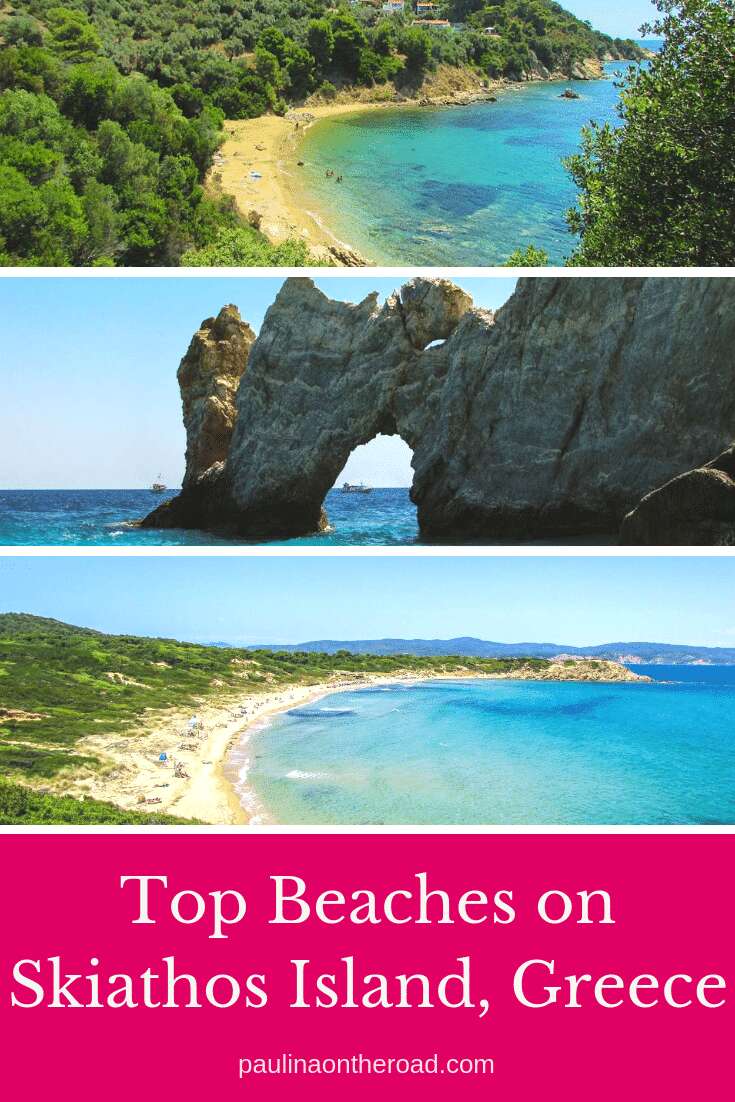Dream about the best beaches on Skiathos, Greece. This Greek island is a raw hidden gem and its pristine beaches will make you fall in love. Read on about the best Greek beaches on Skiathos island. #greece #greekislands #skiathos