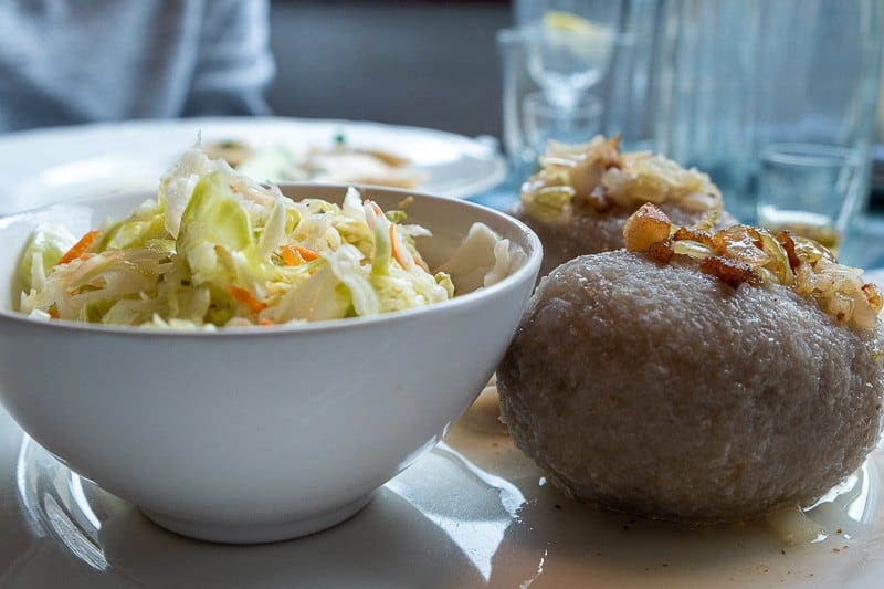 traditional food of poland, Kartacze, a polish potato dumpling