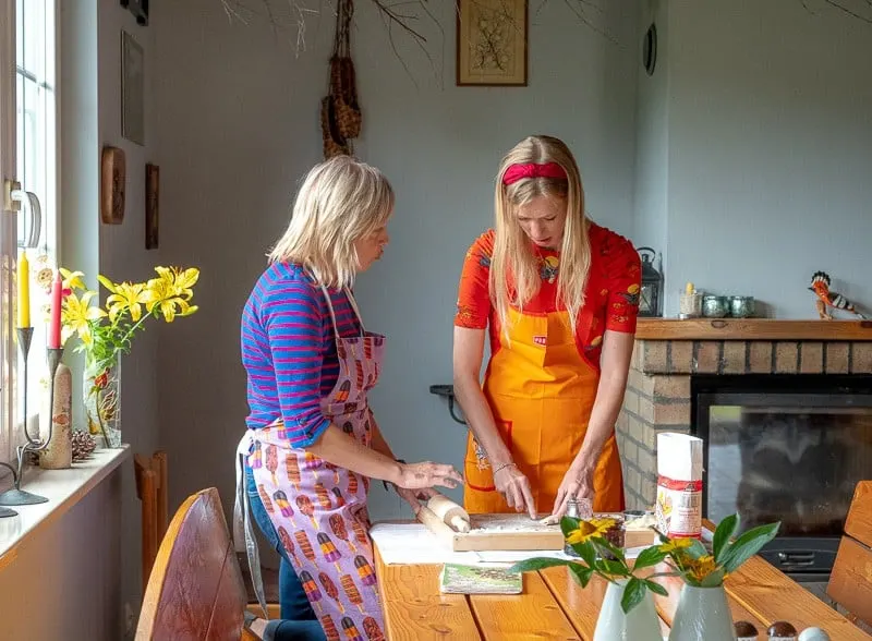 pierogi, dumpling workshop in bialowieza, poland