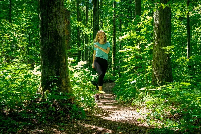 hiking in Wildcat Mountain State Park, wisconsin