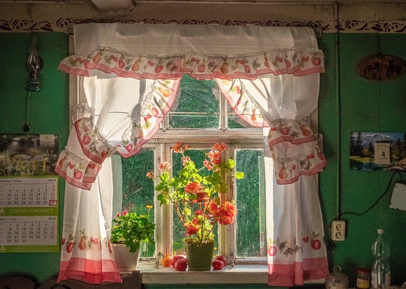 inside the house of a very old typical house in podlasie, poland