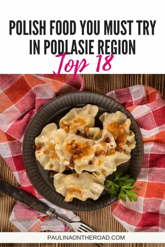 Best Polish Food a plate of dumplings on a table with a fork and knife