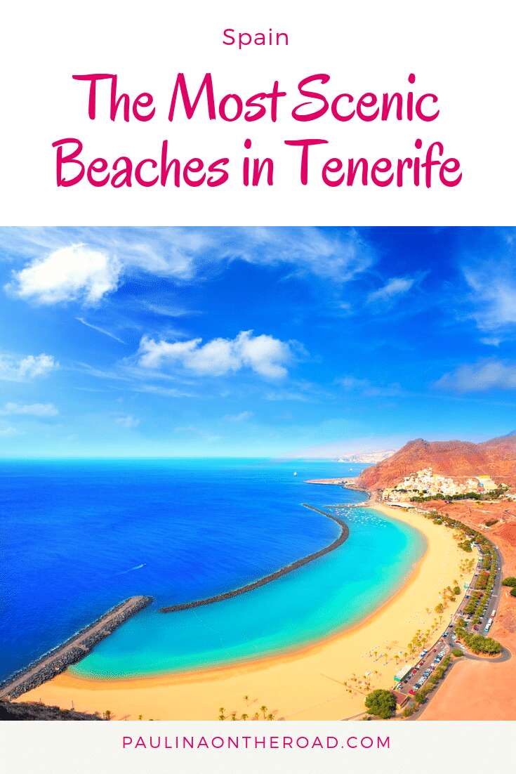 Explore the best beaches in Tenerife, Spain! This guide takes you to volcanic black beaches, golden sand and party, beautiful beaches in Tenerife island. #tenerife #spain #tenerifebeaches #canaryislands